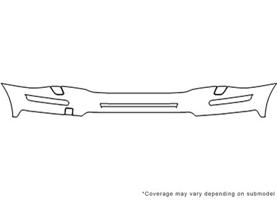 xc90 3M Clear Bra Bumper Precut PPF Diagram