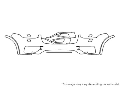 xc90 Avery Dennison Clear Bra Bumper Precut PPF Diagram