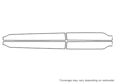 xc90 3M Clear Bra Door Cup Precut PPF Diagram