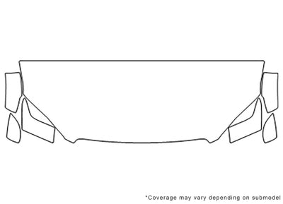 xc90 3M Clear Bra Hood Precut PPF Diagram