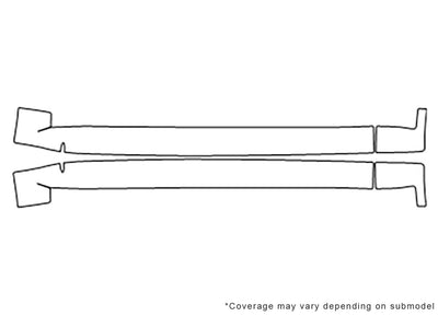 xc90 3M Clear Bra Door Cup Precut PPF Diagram