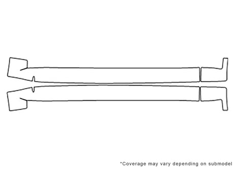 xc90 3M Clear Bra Door Cup Precut PPF Diagram