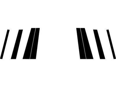 volvo xc90 2016-2024 Carbon Fiber Pillar Trim Diagram