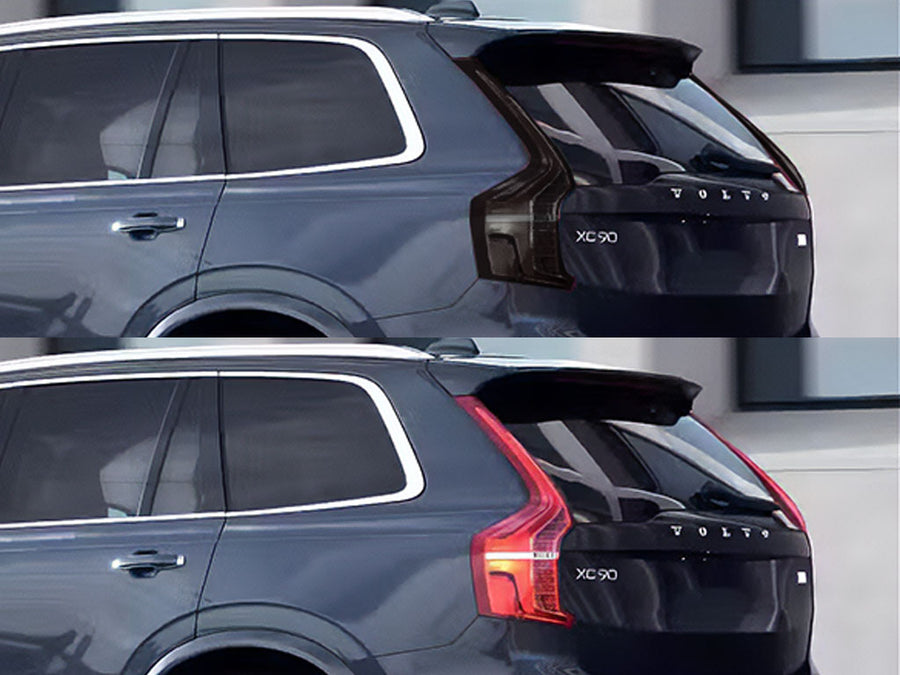 xc90 Before and After Smoked Taillights