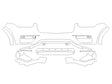 xc90 Avery Dennison Clear Bra Bumper Precut PPF Diagram
