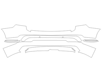 xc90 Avery Dennison Clear Bra Door Cup Precut PPF Diagram