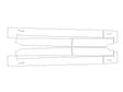 xc90 3M Clear Bra Door Cup Precut PPF Diagram