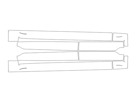 xc90 3M Clear Bra Door Cup Precut PPF Diagram