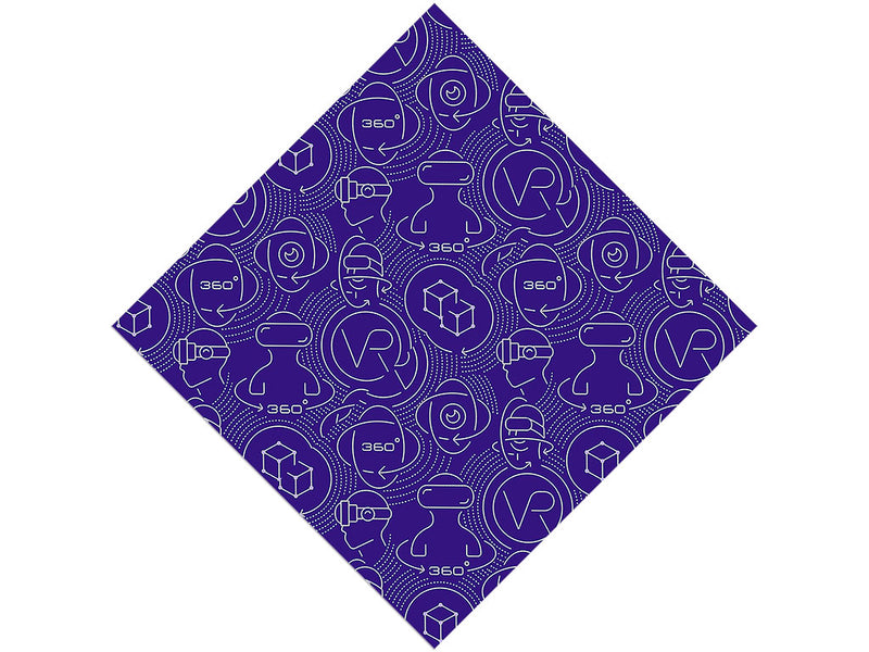 VR Headset Technology Vinyl Wrap Pattern