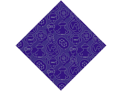VR Headset Technology Vinyl Wrap Pattern