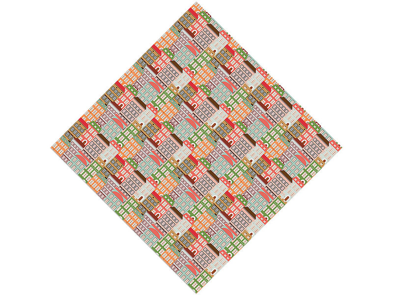 Walk Ups Cityscape Vinyl Wrap Pattern