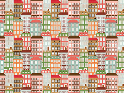 Walk Ups Cityscape Vinyl Wrap Pattern~Rwraps Series 914 Digitally Printed Vinyl Wrap~0