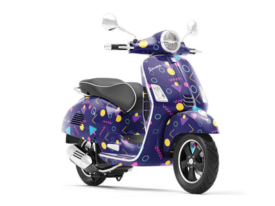 Walking in Memphis Retro Vespa Scooter Wrap Film