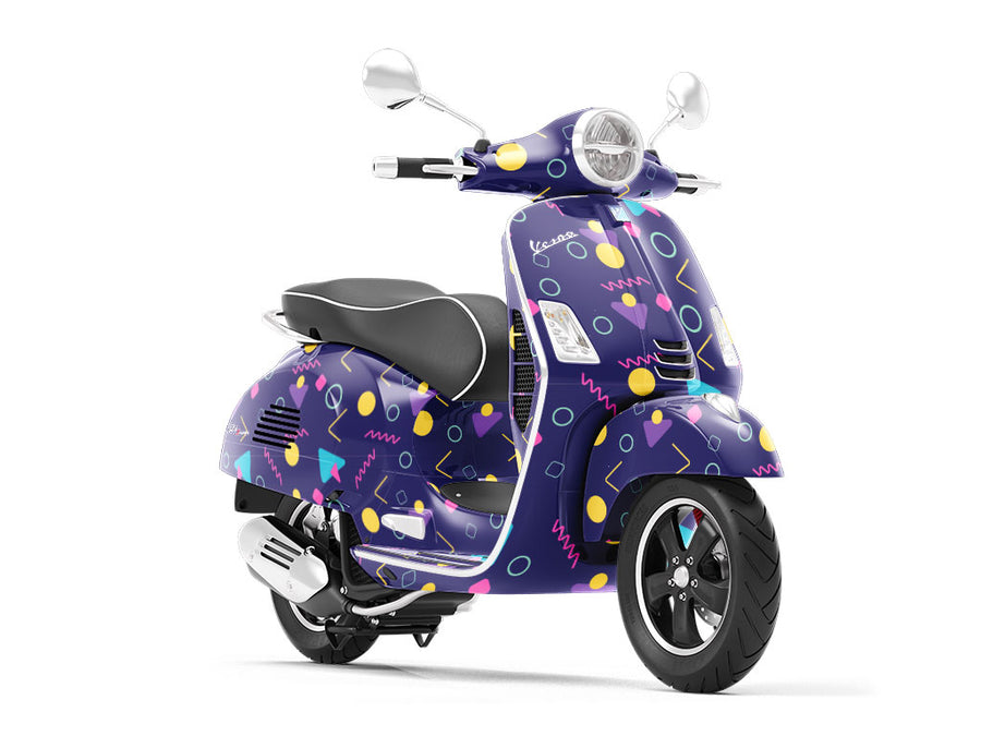 Walking in Memphis Retro Vespa Scooter Wrap Film