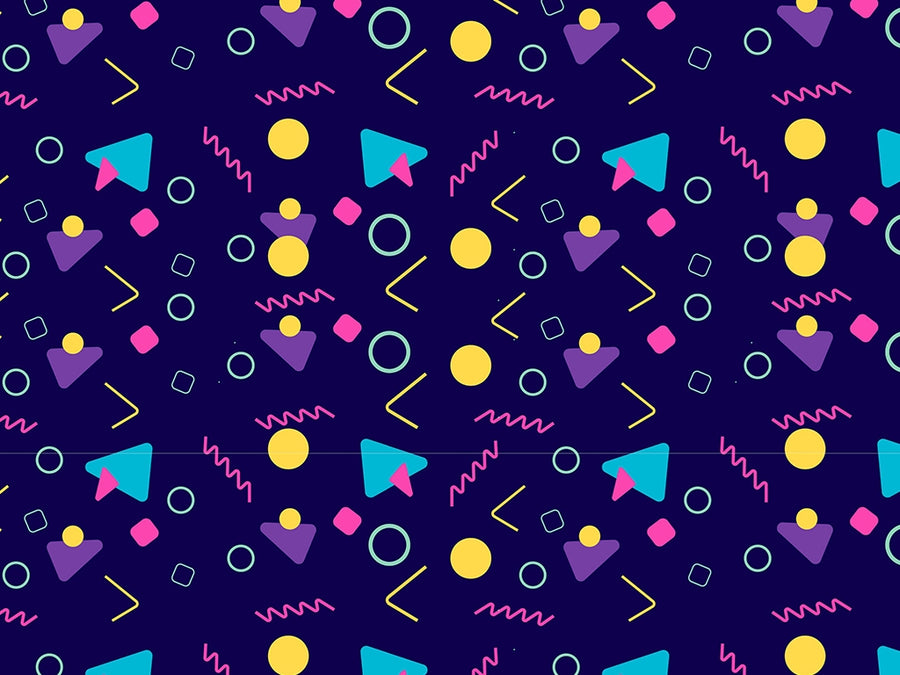 Walking in Memphis Retro Vinyl Wrap Pattern~Rwraps Series 914 Digitally Printed Vinyl Wrap~0
