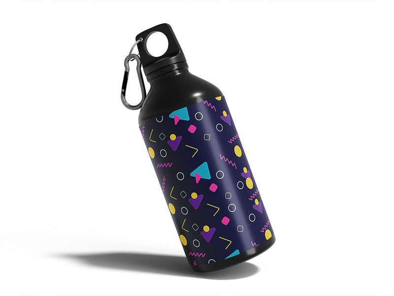 walking in memphis retro Water Bottle DIY Stickers