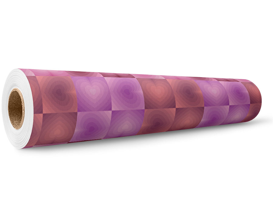 Walls Up Heart Wrap Film Wholesale Roll~Rwraps Series 914 Digitally Printed Vinyl Roll~5