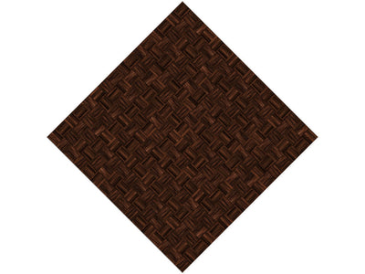 Walnut  Wooden Parquet Vinyl Wrap Pattern
