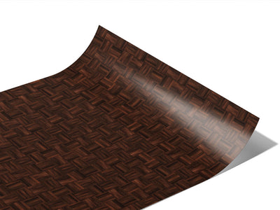 Walnut  Wooden Parquet Vinyl Wraps~Rwraps Series 914 Digitally Printed Vinyl Wrap~1