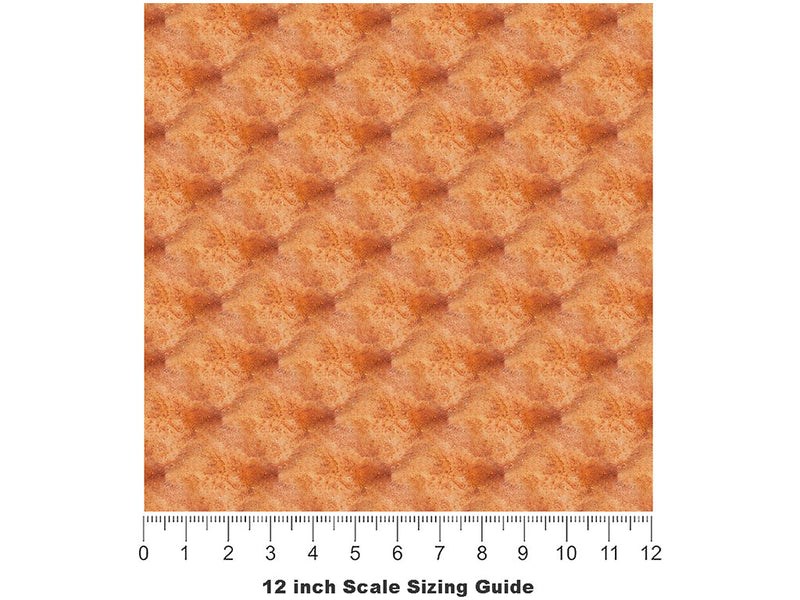 Walnut  Travertine Vinyl Film Pattern Size 12 inch Scale~Rwraps Walnut  Travertine Sizing Chart~2