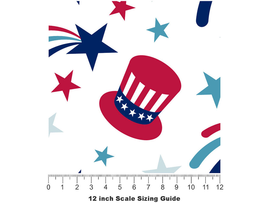 Want You Americana Vinyl Film Pattern Size 12 inch Scale~Rwraps Want You Americana Sizing Chart~3