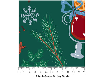 Warming Up Alcohol Vinyl Film Pattern Size 12 inch Scale~Rwraps Warming Up Alcohol Sizing Chart~2