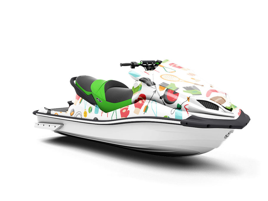 Warmup Workout Sport Jet Ski Vinyl Customized Wrap