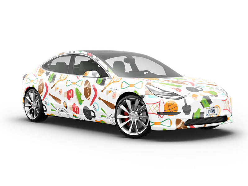 Warmup Workout Sport Vehicle Vinyl Wrap