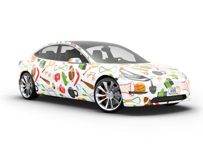Warmup Workout Sport Vehicle Vinyl Wrap