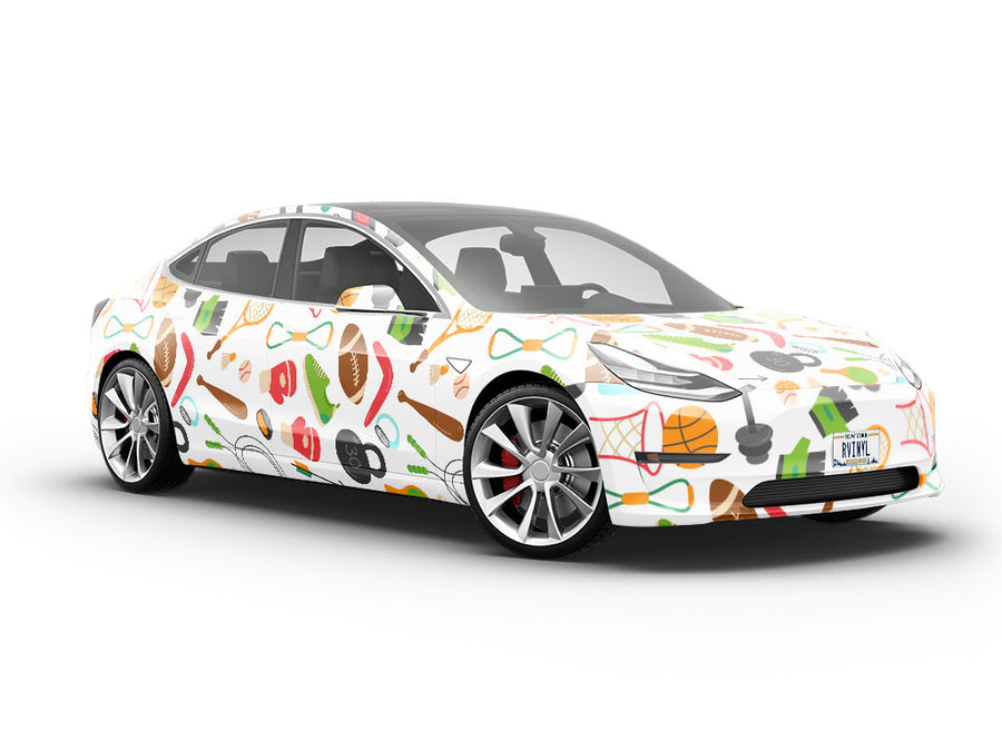 Warmup Workout Sport Vehicle Vinyl Wrap