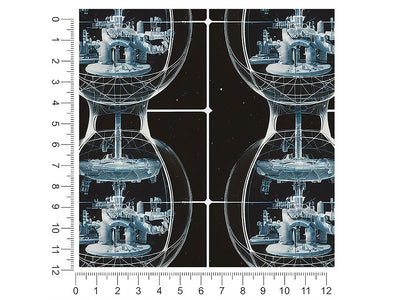 warped time science fiction 1ft x 1ft Craft Sheets