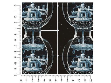 warped time science fiction 1ft x 1ft Craft Sheets
