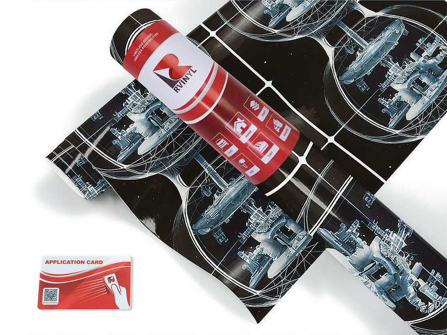 warped time science fiction Craft Vinyl Roll