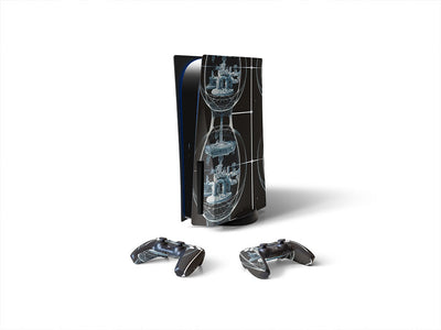 warped time science fiction Sony PS5 DIY Skin