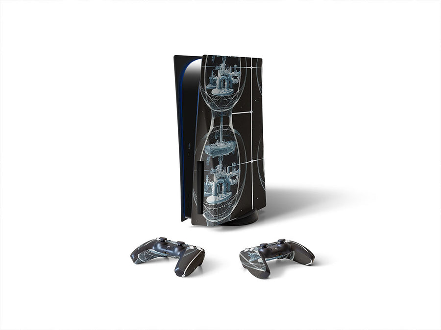warped time science fiction Sony PS5 DIY Skin
