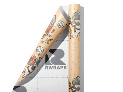 Warrior Cat Fantasy Wrap Film Sheets~Rwraps Series 914 Warrior Cat Fantasy Scrolled Sheet~3