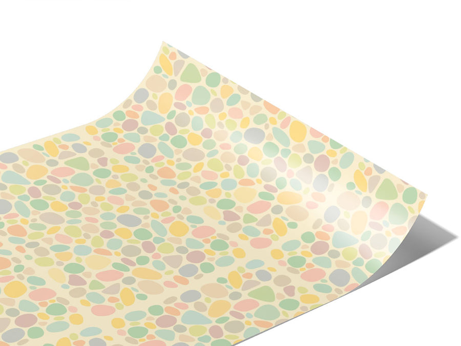 Washed Rainbow Cobblestone Vinyl Wraps~Rwraps Series 914 Digitally Printed Vinyl Wrap~1