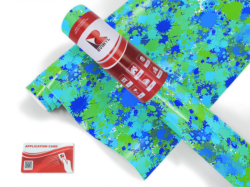 water me paint splatter Craft Vinyl Roll