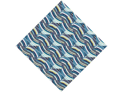Water Static Art Deco Vinyl Wrap Pattern