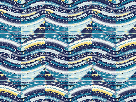 Water Static Art Deco Vinyl Wrap Pattern~Rwraps Series 914 Digitally Printed Vinyl Wrap~0