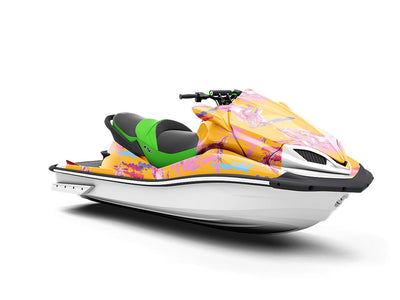 Watercolor Blues Marine Life Jet Ski Vinyl Customized Wrap