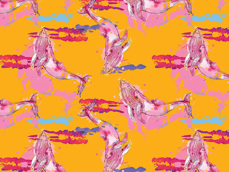 Watercolor Blues Marine Life Vinyl Wrap Pattern~Rwraps Series 914 Digitally Printed Vinyl Wrap~0