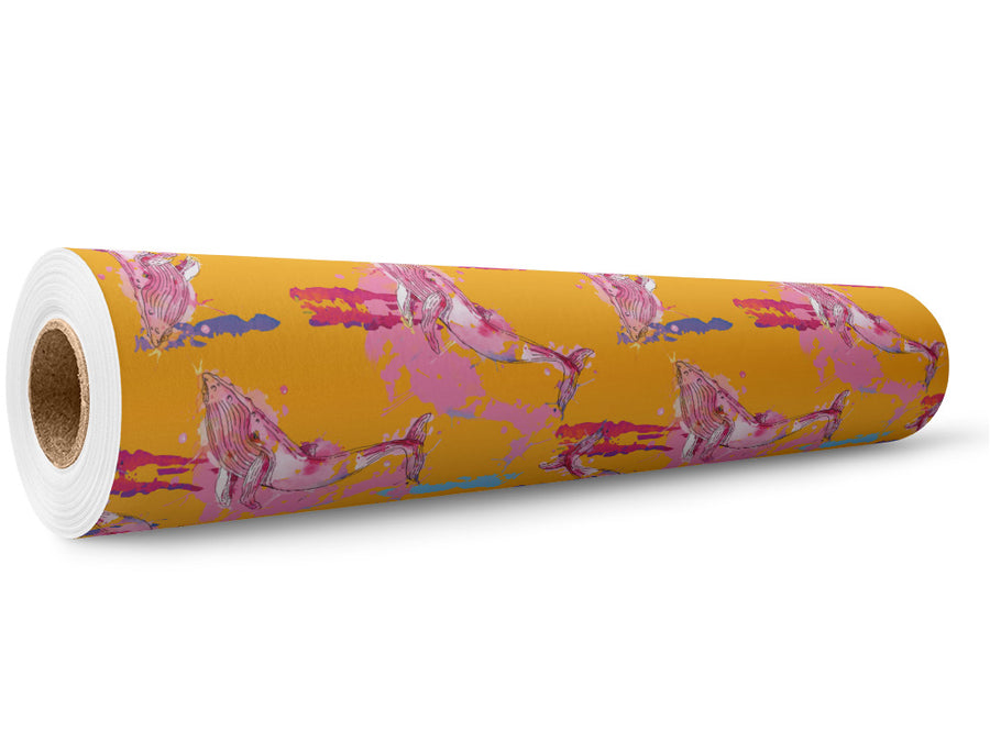Watercolor Blues Marine Life Wrap Film Wholesale Roll~Rwraps Series 914 Digitally Printed Vinyl Roll~5