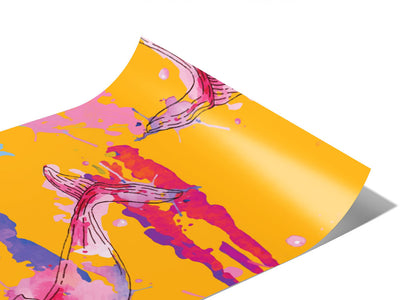 Watercolor Blues Marine Life Vinyl Wraps~Rwraps Series 914 Digitally Printed Vinyl Wrap~0