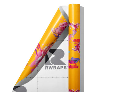 Watercolor Blues Marine Life Wrap Film Sheets~Rwraps Series 914 Watercolor Blues Marine Life Scrolled Sheet~3