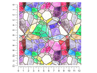 watercolor combinations mosaic 1ft x 1ft Craft Sheets