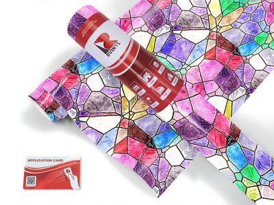 watercolor combinations mosaic Craft Vinyl Roll
