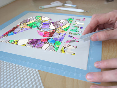 watercolor combinations mosaic Easy Weed Craft Vinyl