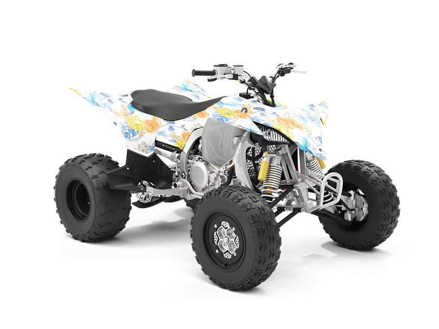 Watercolor Flight Birds ATV Wrapping Vinyl