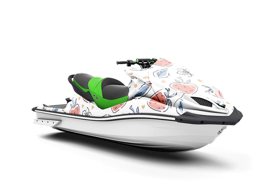 Watercolor Honeoye Fruit Jet Ski Vinyl Customized Wrap